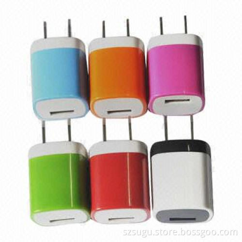 2014 hot wall charger for mobile phone 5v 1a